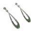 Turquoise Jewelry Authentic Sterling Silver Post Dangle Earrings AX96000